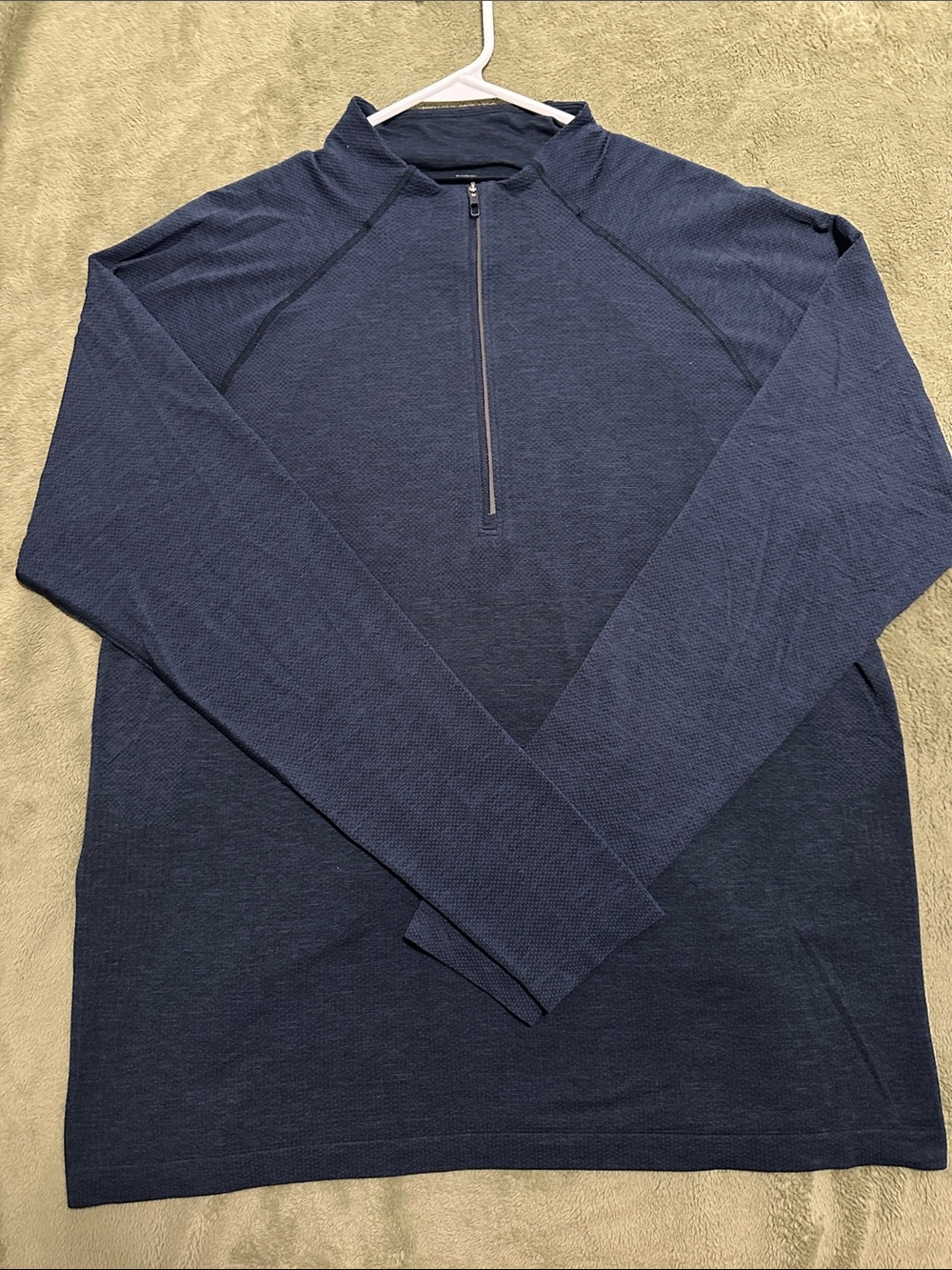 Lululemon Quarter-Zip Long Sleeve Pullover - Navy Blue